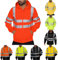 UHouse Jacke Herren Warnschutz Arbeitsjacke mit Kapuze Oversized Kapuzenjacke Leichte Fahrradjacke Warn Herren-Jacken Freizeit Softshelljacke Outdoor Arbeitskleidung Blitzangebote Des Tages Orange M