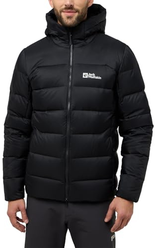 Jack Wolfskin Herren Nebelhorn Down Hoody M Rds, Schwarz, L EU