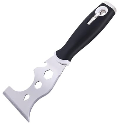 Bexdug Raspador de pintura de metal,Raspador de pintura - Herramienta raspadora para papel tapiz - Papel pintado, multiusos, espátula de metal ergonómica, raspador de masilla para el hogar,