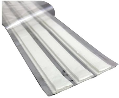 VABER 240 NF - Mastice per Cucina 12 Strisce 50cm; Sigilla Piani Cottura, Lavelli e Infissi per Sigillatura Resistente all’acqua - Adesione Universale: Fissa Metalli, Plastica, PVC e altri materiali