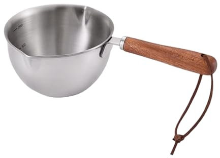 Petite Casserole à Sauce, Mini Casserole Chauffe-Lait, Petite Casserole En Acier Inoxydable, Mini Casserole Inox Induction Pour Le Lait, Les Sauces De Rôti, Les Sauces, Le Café(150Ml)