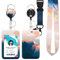 Ausweishülle mit Band, Id Badge Holder Breakaway Lanyard für, Einziehbare Badge Reel, Abnehmbare Namensschild Clips, Hals Lanyard Strap, Lehrer Büro Geschenke (Jinshan)
