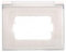 Ixtrima Placca UNIVERSALE da esterno Ip44 3 posti (idrobox) compatibile con Bticino, Vimar, Gewiss custodia stagna 3P COLORE bianco