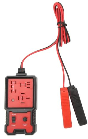 BOROCO Relais Tester Auto, Relaisprüfgerät mit 12V Batterie Tester, Elektronischer Relais Detektor & Diagnose Werkzeug für Kfz Pkw LKW, Schnelle Fehleranalyse mit LED Anzeige