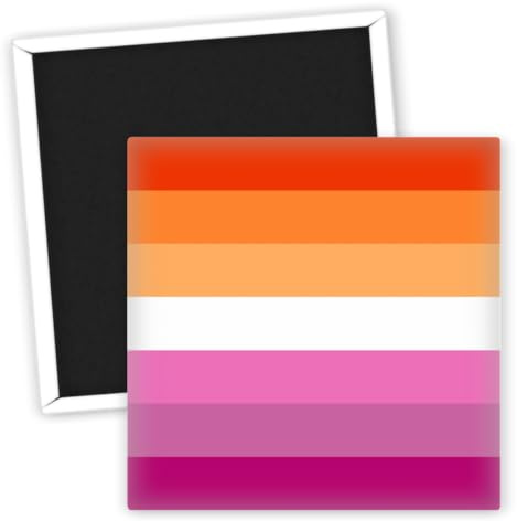 Neue lesbische Pride Flagge Kühlschrankmagnet - LGBTQ Kühlschrankmagnet - buntes Design - Lesbian Magnete - kreative Kühlschrankmagnete - LGBT Geschenke - Stolz Magnet - bunte Kühlschrank Deko