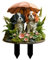 Gartendeko Hund-Figuren Gartenstecker aus Acryl, 2D Flach Hunde Gartenfigure zum Stecken, Outdoor Baumstecker Blumenstecker Deko Hund im Garten Dekostecker Tiere-Figur Gartenschilder Dekoration (A)