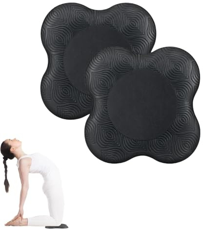 Heyumybit 2 PCS Almohadilla Rodillera Yoga,Esterilla Yoga Antideslizante,Esterilla Fitness Pilates,Manos Codos Cojín Antideslizante para Protectora Rodilla,Tobillo,Codo y la Mano