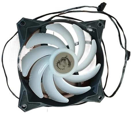 YXYOZMD Ventilador RGB APA1225M12 PWM Rango de 1500-2500 RPM para MSI mag CORELIQUID 240R 360R Ruido susurrante Frost CPU Integrado Ventilador de Agua