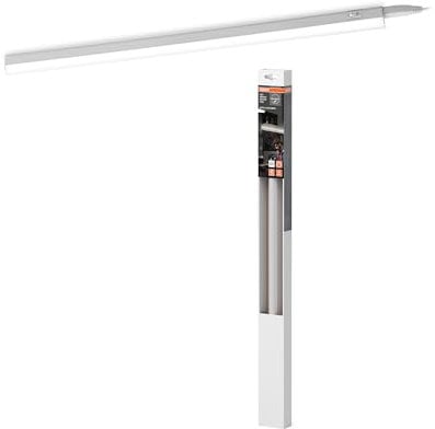 OSRAM Switch Batten Schlanke LED-Lichtleiste mit eingebautem Schalter 600 mm 8W 4000K in Weiß, zu nahtlosen Lichtbändern verbindbar, IP20-Schutz, für Unterbaubeleuchtung innen