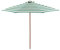 Sombrilla de Playa jardín de 2,7 m,de Madera de para Exteriores,Mesa de Patio,protección UV,Impermeable,Redonda,con 8 Varillas para terraza y Piscina.