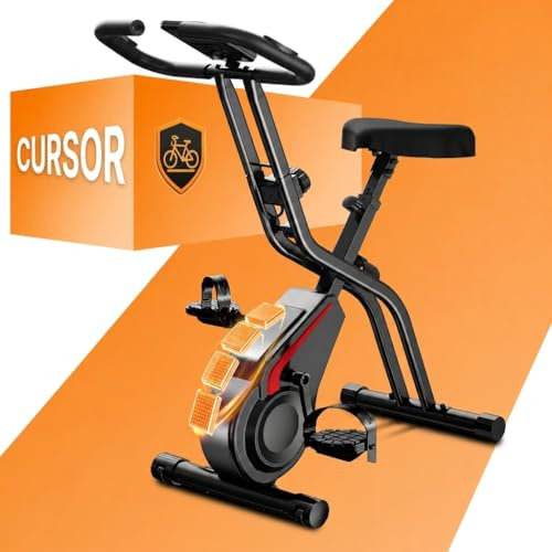 Home Exercise Bike Fitness Bike Silent with Adjustable Resistance Handlebar and Seat LCD Display Breathable Seats for Cardio Training