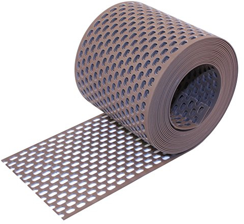 HAUS & DACH Traufgitter PVC braun 50 mm / 5 m Rolle