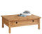 IDIMEX Table Basse de Salon Tequila Plateau rectangulaire et Pieds sculptés en Bois Style Mexicain avec 1 Grand tiroir, en pin Massif Finition teintée et cirée - Dim (L x H x P) : 100 x 37 x 65 cm