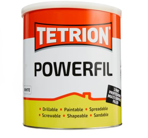 Tetrion White PowerFil Multi-Purpose Filler 3.5kg, Fast-Setting, Durable Repair