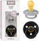 BIBS Colour Schnuller 2er-Pack, BPA-frei, Kirschform Nippel. Naturkautschuk/Latex, Hergestellt in Dänemark. 18+ Monate (2er Pack), Cloud/Black