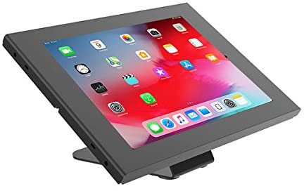 KIMEX - Support Tablette - iPad Pro 12.9 Génération 3 - Installation au Mur ou sur Table - Noir - 091-0106K3