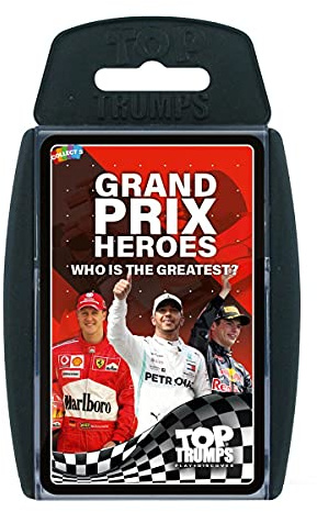 Top Trumps Grand Prix Heroes Classic Card Game, aprende Datos sobre los Pilotos de Carreras, Incluyendo Sebastian Vettel, Lewis Hamilton y Daniel Ricciardo, Regalo y Juguete para niños y niñas a