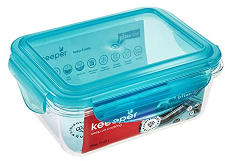 keeeper Frischhaltedose, 14 x 11 x 6,6 cm, 0,45 l, Tino Tritan, Blau
