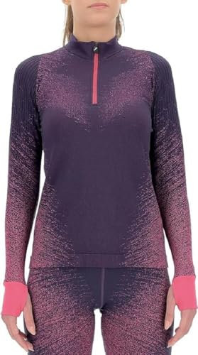 UYN Maglia Running Exceleration Zip-Up – Maniche Lunghe con Mezza Zip, Interno in Pile, FLEXY RIBS e TERRY AIRCELL
