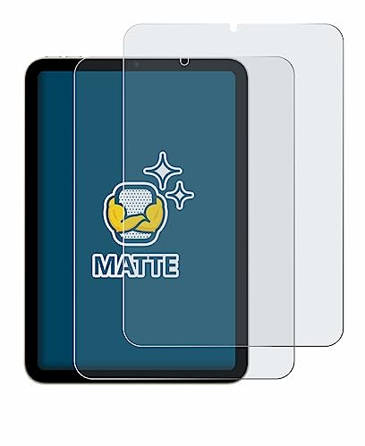 BROTECT Entspiegelungs-Schutzfolie für Apple iPad Mini 6 WiFi 2021 (2 Stück) Matte Displayschutz-Folie, Anti-Reflex, Anti-Fingerprint