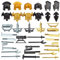 TopBrixx Custom Minifiguren Waffen Set, 35 Stück Custom Waffen Set für Ork Minifiguren, Figuren Waffen Kompatibel mit Lego
