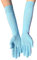PTNKUIIY Damen Lange Handschuhe, Abendhandschuhe Milchseide Handschuhe Opernhandschuhe Tanzhandschuhe 1920er Stil Elastisch Ellenbogen Handschuhe für Frauen Fasching, Karneval, Tanzen,Blau