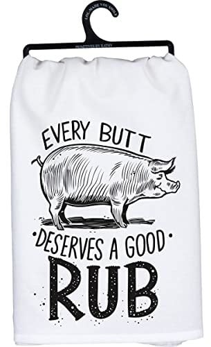 Primitives by Kathy Every Butt Deserves A Good Rub dekoratives Küchentuch