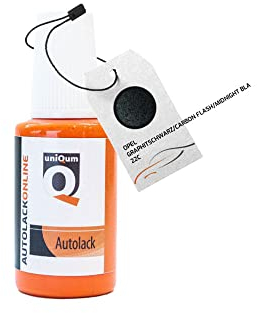 uniQum Autolack Lackstift fürs Auto für OPEL GRAPHITSCHWARZ/Carbon Flash/Midnight BLA 22C Autolack Reparatur 30 ml
