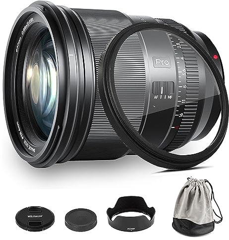 VILTROX 75mm f/1.2 F1.2 XF Halterung Ultra Weitwinkel Autofokus Objektiv mit Augen AF Gesichtserkennung Entwickelt für Fuji X-Mount Kameras X-A7 X-S10 X-T200 X-T100 X-T20 X-T30 X-T4 X-E2 X-E2S X-E4