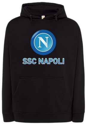 Felpa Uomo Bambino Napoli Logo Sport Calcio Calcetto Allenamento Tempo Libero Relax Felpe Squadra Tifoso Passione Tracksuit