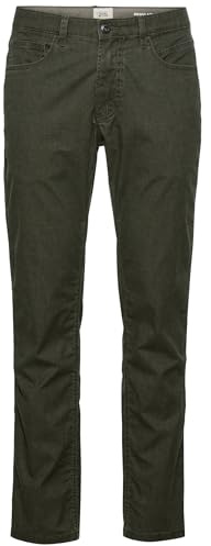 camel active Herren Regular Fit 5-Pocket Hose Dunkelgrün, menswear-36/34