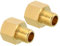 sourcing map 1/4 NPT Male x 3/8 NPT Female Brass Pipe Fitting Hex Reducer Adaptor for Water Gas Transfer, 2pcs