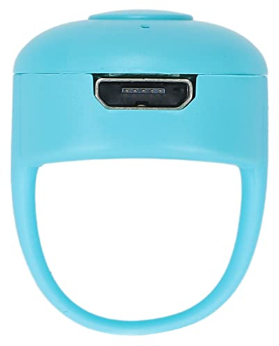 Cyrank Page-Turner-Fernbedienung, Bluetooth-Fernbedienung Für Mobiltelefone, Fingerspitzen-Controller Für Smart Clicker Für Fotos Und Videos, Aufladbare Fernbedienung Für Die Steuerung (Blau)