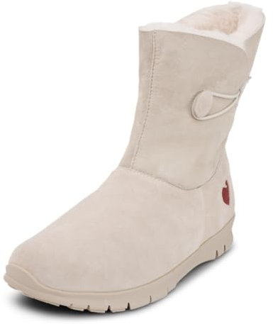 VITAFORM Winterboots Damen gefüttert – Gefütterte Stiefel für Damen – Rutschhemmend, Leicht und besonders Warm weiß 36