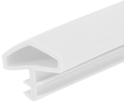 Türdichtung, 5m/10m/30m 12mm Zimmertürdichtung, TPE Gummidichtung Dichtband Zarge, Türanschlagdichtung, Zargendichtung für Türen, Fenste (Weiß, 30M)