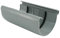 Marley Dachrinnenset aus PVC Dachrinnenteile RG 100 Grau RAL 7040 Regenrinnen System (Rinnenverbindungsschale)