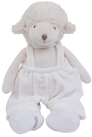 Teddys Rothenburg Bukowski Schaf Mack weiß mit Latzhose 30 cm Plüschschaf Stoffschaf