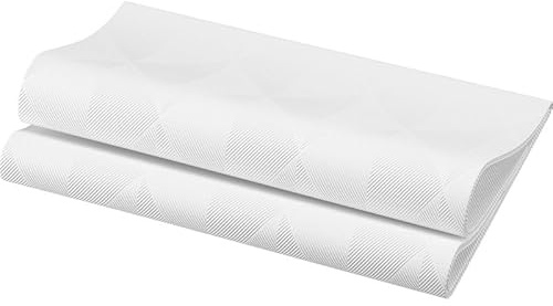 240 Duni Elegance®-Servietten Crystal 40 x 40 cm Weiß