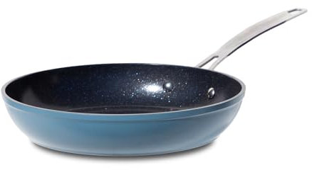 Nuwave Sartén 24CM en cerámica antiadherente azul Duralon, sin PFAS, compatible con inducción, apta para lavavajillas y horno, mangos Stay Cool, resistente a los arañazos con infusión de diamante