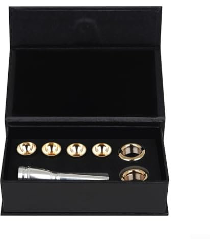 Premium Trompetenmundstücke kompatibel mit BB C Key inkl. einer Reihe von Größen und Aufbewahrungsbox