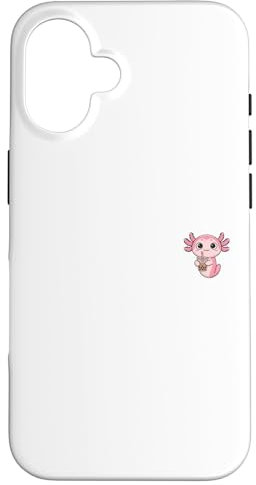 Hülle für iPhone 16 Axolotl Bubble Tea Anime Japan