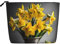 HDSKFNS Astuccio per trucco con stampa bouquet di narcisi da donna, borsa per trucco da viaggio con cerniera, ideale per l'uso quotidiano, viaggi, nero, taglia unica