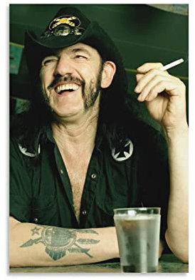 HSYIFF Foto Auf Leinwand Senza Cornice 50 * 70cm Lemmy Kilmister Poster Soggiorno Camera da letto Pittura Opera d'arte