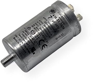 Condensateur de Démarrage 7uF en Aluminium pour Moteur – Pièce de Rechange Compatible avec Sèche-Linge CANDY, WHIRLPOOL, INDESIT, ARISTON, HOTPOINT, IBERNA, ZEROWATT, OSTEIN, ROSIERES, ASKO