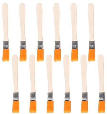 1/2 Inch Paint Brush Set,12Pcs Small Paint Brushes,Wooden Handle Walls & Ceilings Paint Brush Touch Up Paint Brushes Painting Tools for Furniture Walls Ceilings Woodwork Cabinets Fences Edge Painting