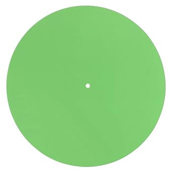 Record Turntable Mat, 12 Inch Acrylic Record Player Platter Slip Mats for Turntables Antistatic (Green)