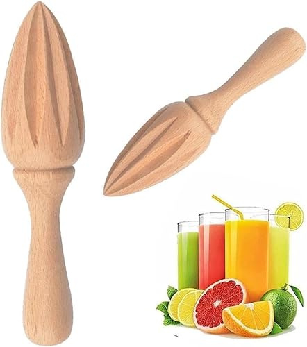 Wooden Citrus Juicer - Handheld Manual Lemon/Orange Reamer | Portable Fruit Squeezer Tool for Home,Cafe and Bar,Kitchen Utensils,Bartender Accessories,Juicer Easy to Hold for Daily Home Restaurant