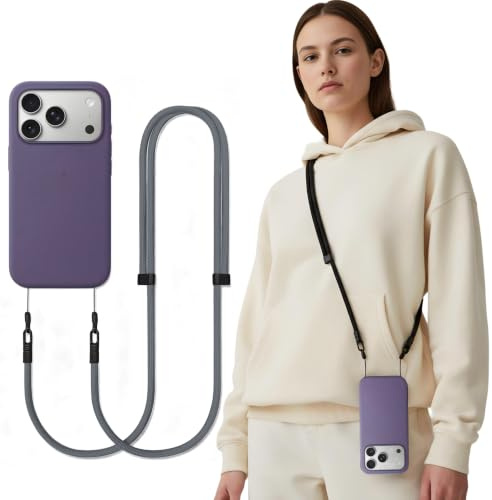 iBestgol Handy Umhängeband Crossbody mit Schlaufenband & Tether-Tab, Verstellbarer Anti-Diebstahl-Handyriemen – Universell Kompatibel für Smartphones