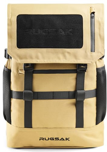 RUGSAK® Original PRO | Laptoprucksack Wasserdicht [20-35L] Handgepäck 40x30x20 | Rucksack für Business Sport Uni Wandern Reisen | Wickelrucksack | Damen Herren Teenager