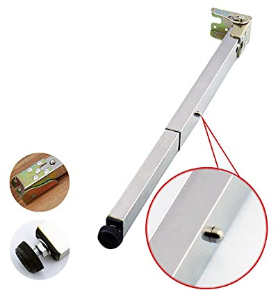 Verstellbare Klapptischbeine aus Edelstahl, Teleskop-Design, Höhe 50-150 cm, maximale Belastung 70 kg, DIY-Ersatz-Möbelfüße
